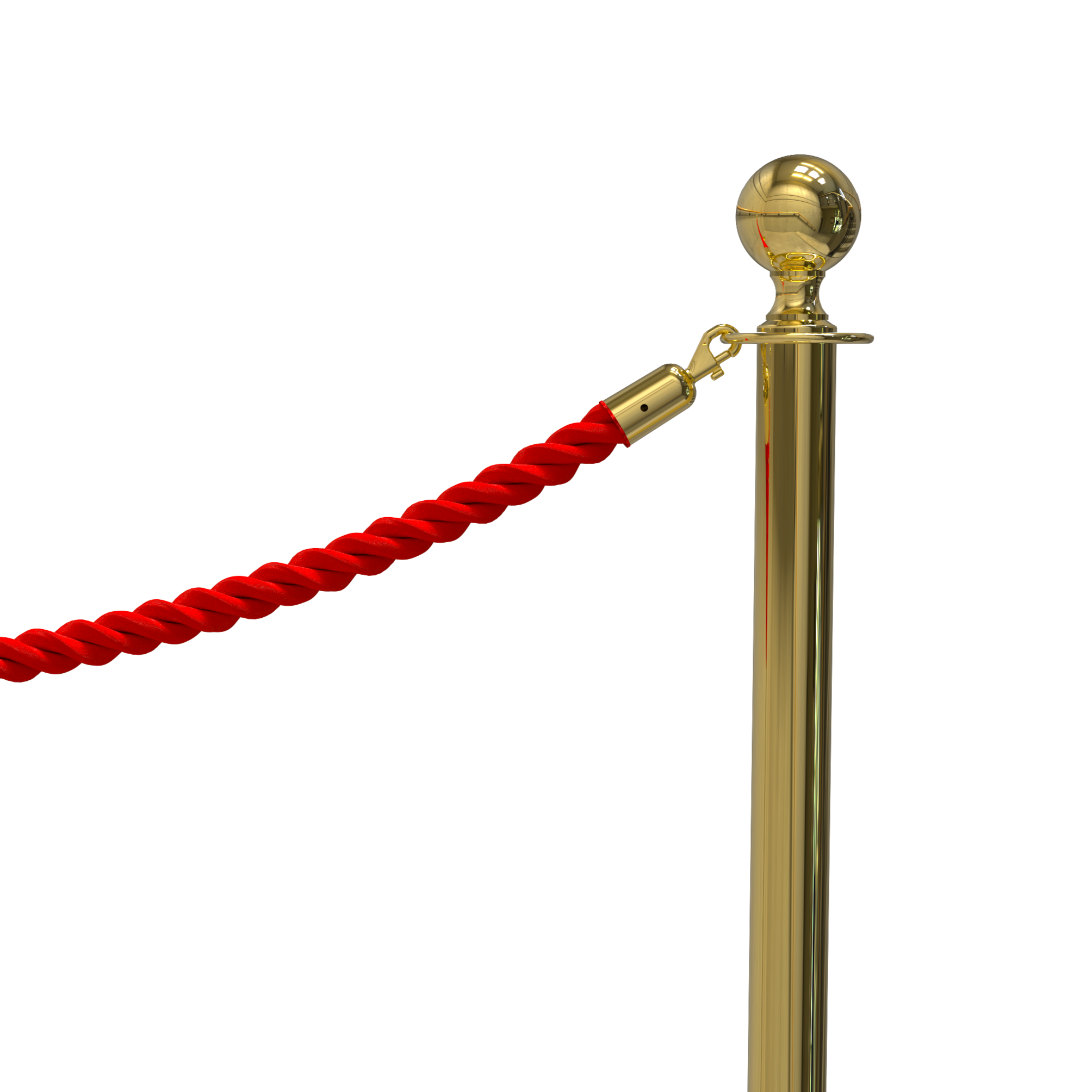 Lawrence Metal Stanchion | 2x Sphere Post & Rope Pack