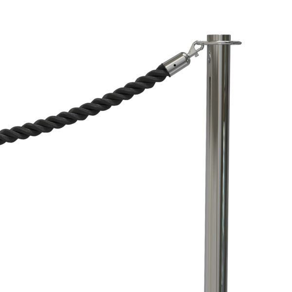Lawrence Metal Stanchion Set | 2x Contemporary Post & Rope Pack